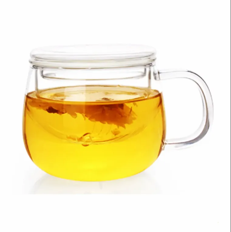 10 OZ Borosilicate Glass Tea Mug