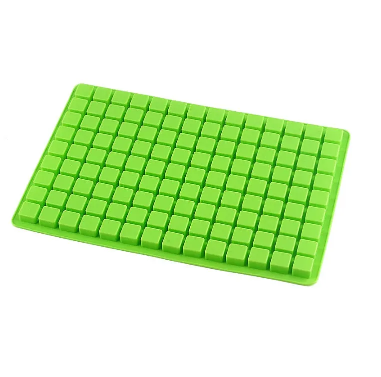 126 Cavity Square Silicone Mold Bakeware Baking Brownie Cake Pastry Jello Ice Cube Cream Soap Making Ice Mould Tray Homemade Food Craft