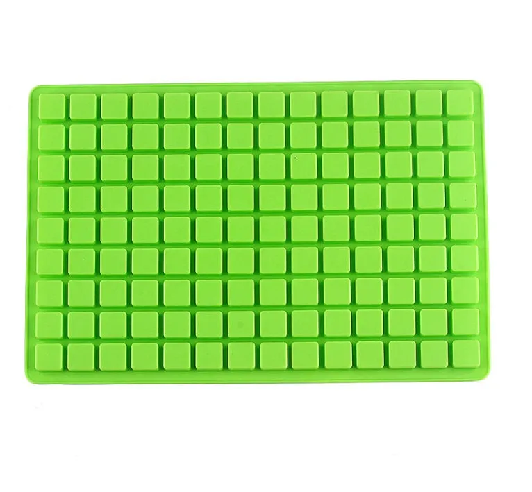 126 Cavity Square Silicone Mold Bakeware Baking Brownie Cake Pastry Jello Ice Cube Cream Soap Making Ice Mould Tray Homemade Food Craft