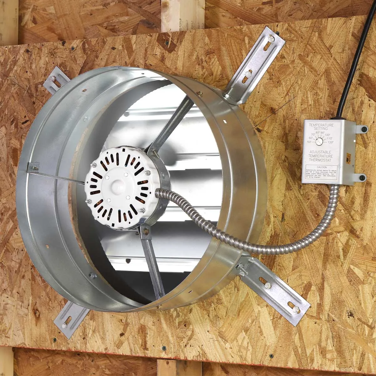 1,300 CFM Gable Mount Power Attic Ventilator