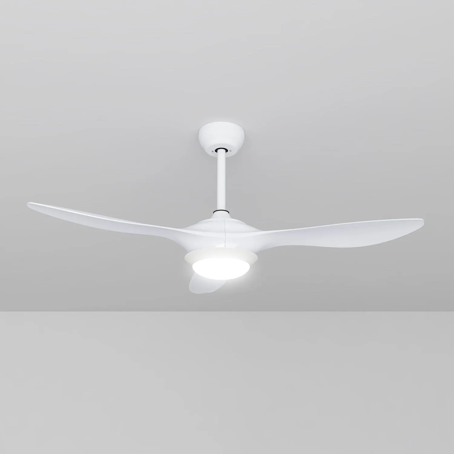 1320mm DC With 3 Colors LED Light 3 Blades Ceiling Fan