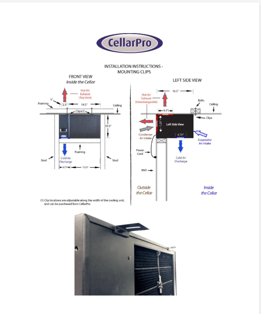 1800QTL-EC Cooling Unit by CellarPro Cooling Systems