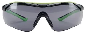 3M 47101-WZ4 Sport-Inspired Safety Glasses, Anti-Fog, Anti-Scratch Lens, Wraparound Frame, Green/Neon Black Frame :PR: QUANTITY: 1