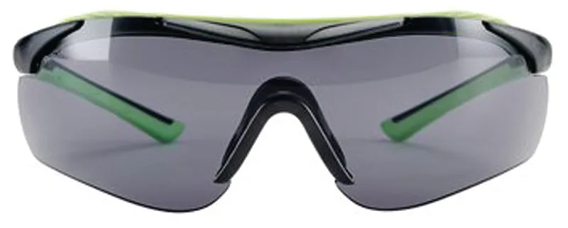 3M 47101-WZ4 Sport-Inspired Safety Glasses, Anti-Fog, Anti-Scratch Lens, Wraparound Frame, Green/Neon Black Frame :PR: QUANTITY: 1