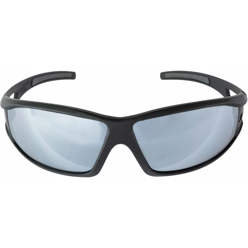 3M Anti-Fog Modern/Sleek Impact-Resistant Safety Glasses Silver Mirror Lens Black Frame 1 pc