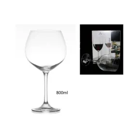 4 Pack Red Wine Glass Set - 800ml