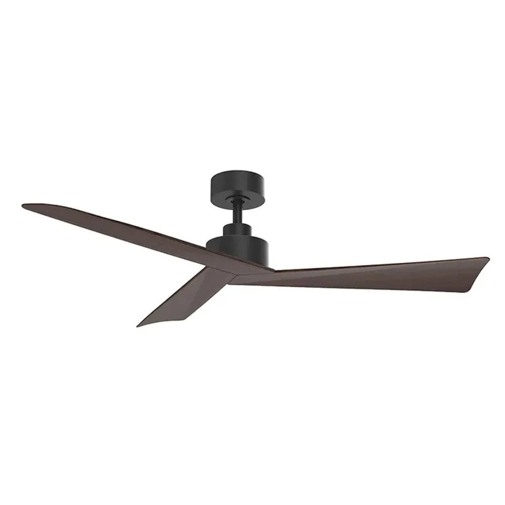 52" Bronte DC Ceiling Fan White, Black, White/Oak, Black/Walnut Vencha Lighting