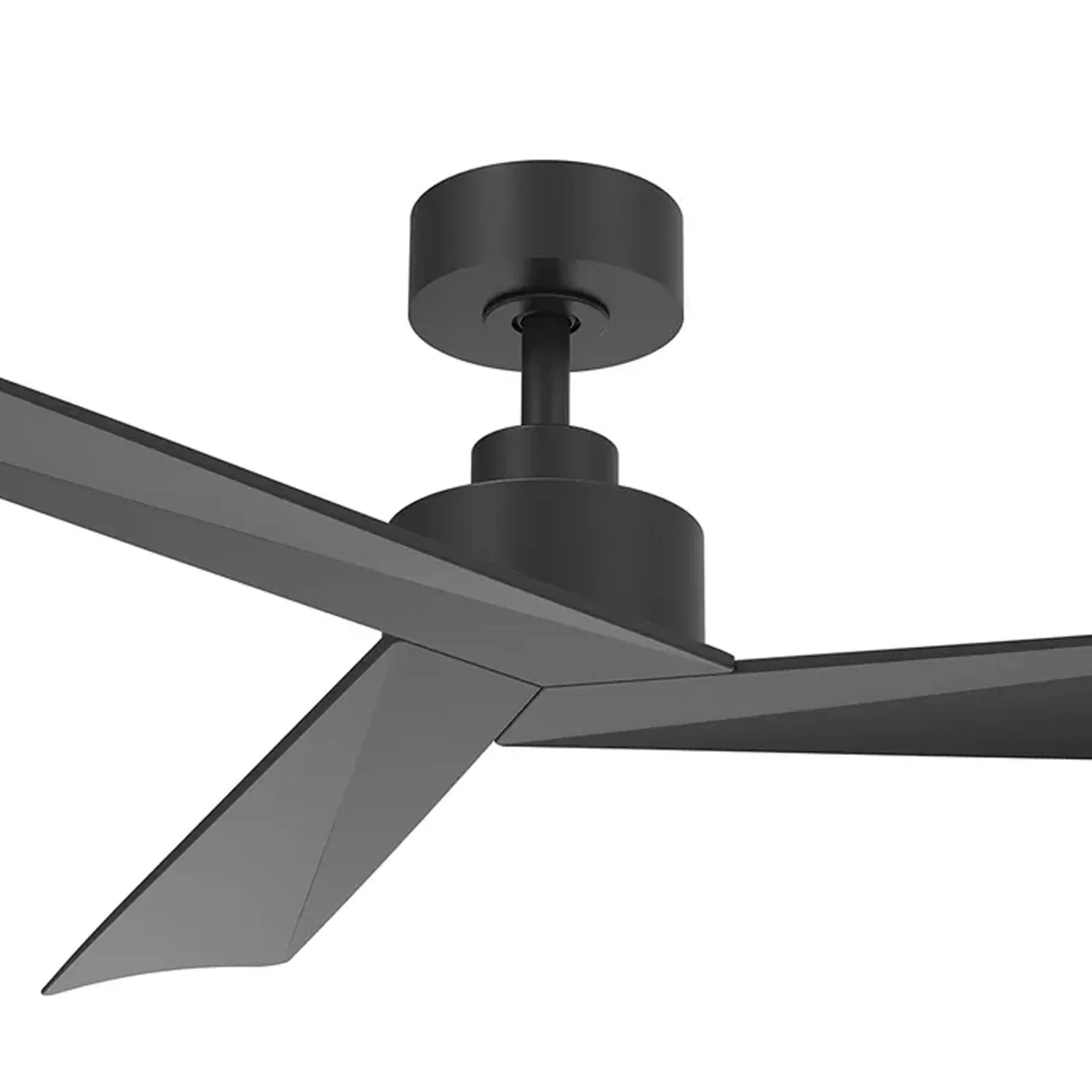 52" Bronte DC Ceiling Fan White, Black, White/Oak, Black/Walnut Vencha Lighting