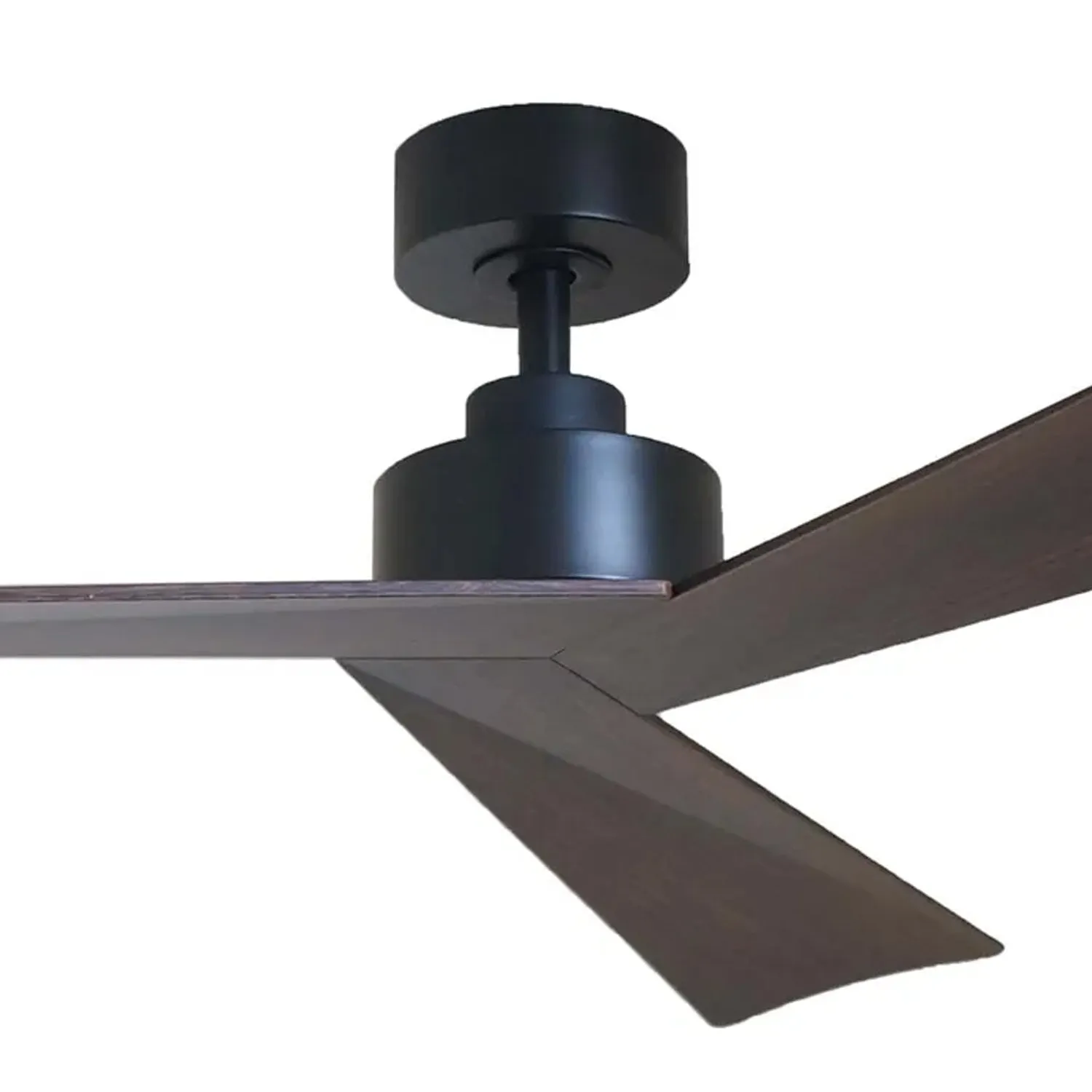 52" Bronte DC Ceiling Fan White, Black, White/Oak, Black/Walnut Vencha Lighting