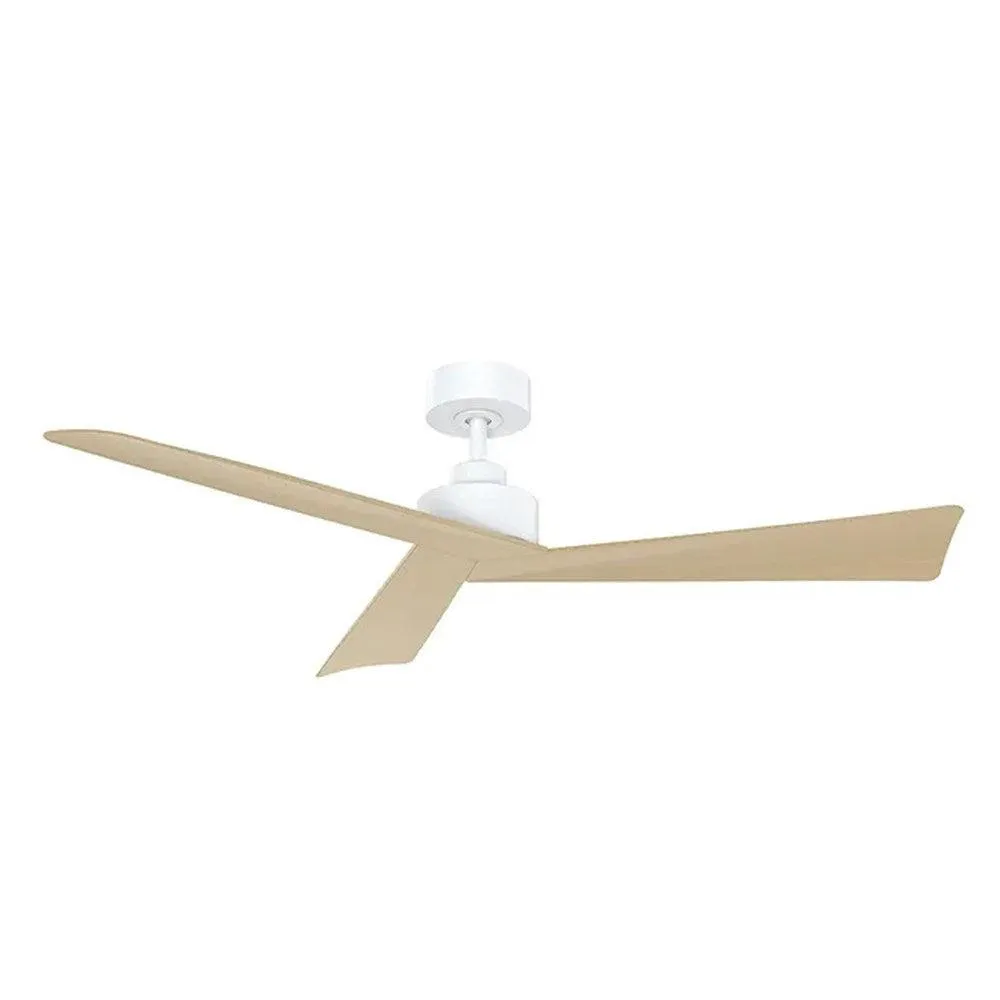 52" Bronte DC Ceiling Fan White, Black, White/Oak, Black/Walnut Vencha Lighting