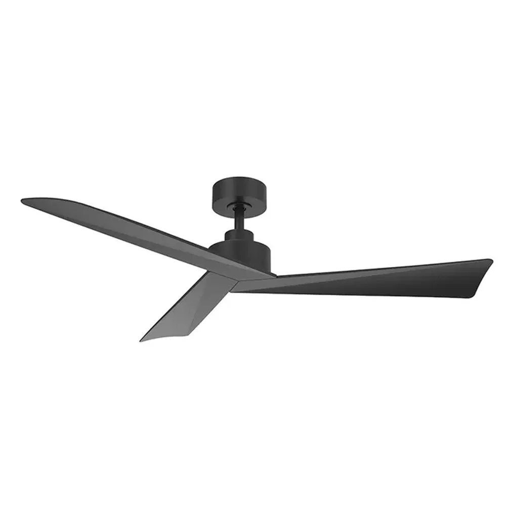 52" Bronte DC Ceiling Fan White, Black, White/Oak, Black/Walnut Vencha Lighting