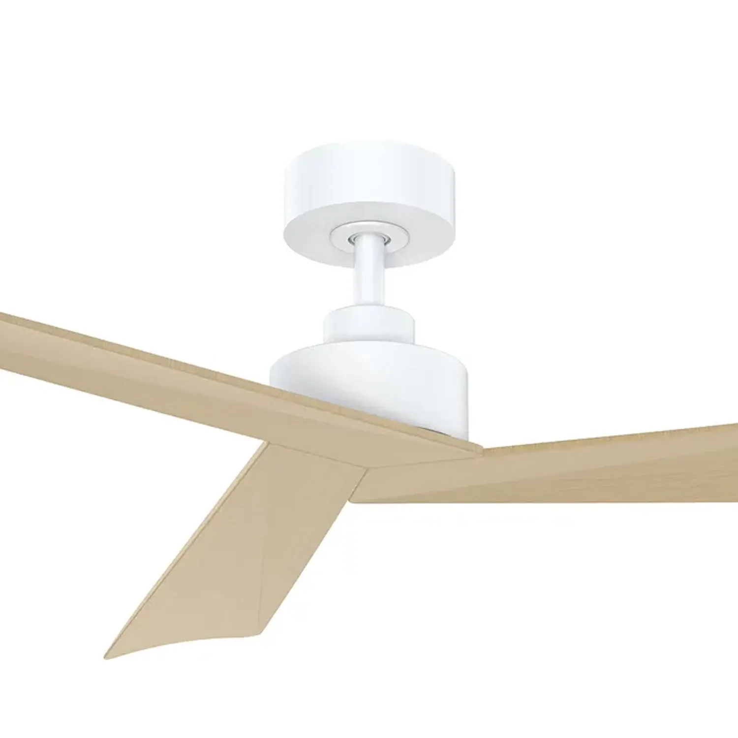 52" Bronte DC Ceiling Fan White, Black, White/Oak, Black/Walnut Vencha Lighting