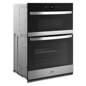 64 Total Cubic Feet Combo Wall Oven With Air Fry When Connected - Stainless Steel