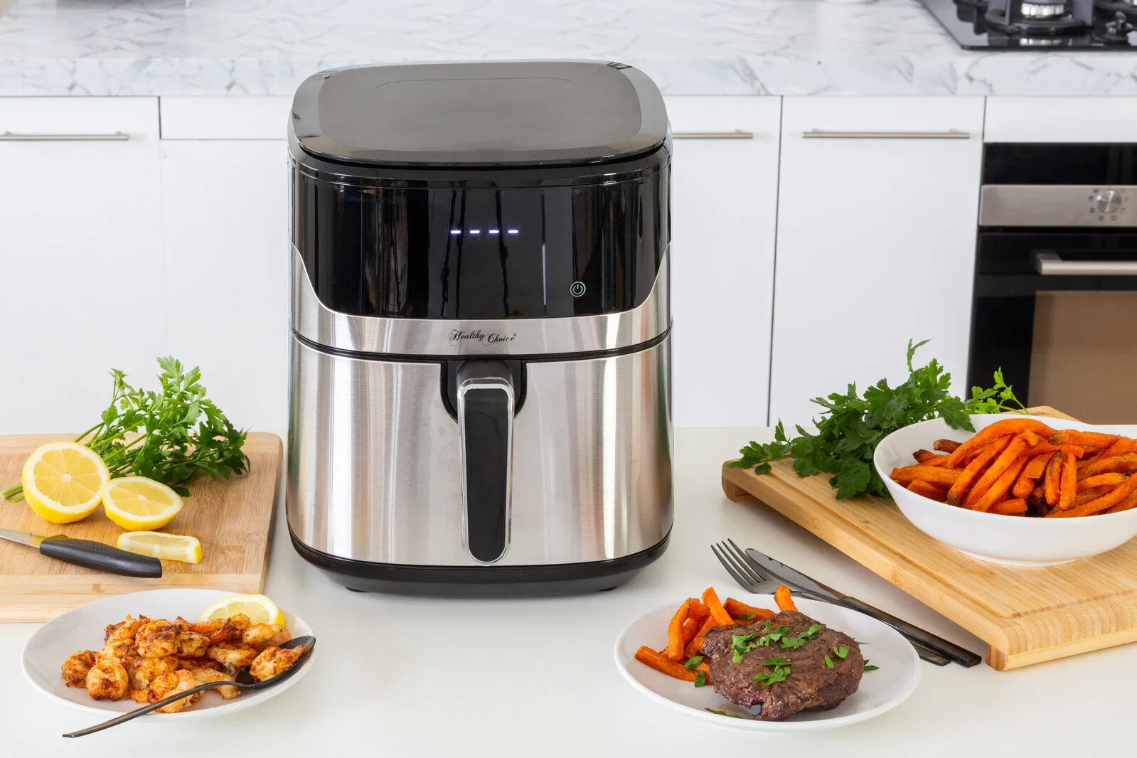 7L Air Fryer Wiz with Built-In Scale, 200C, 9 Cooking Programs