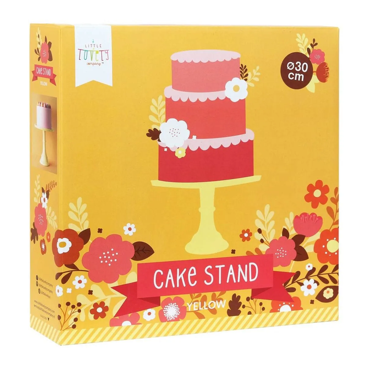 A Little Lovely Company Cake Stand: Large - Yellow