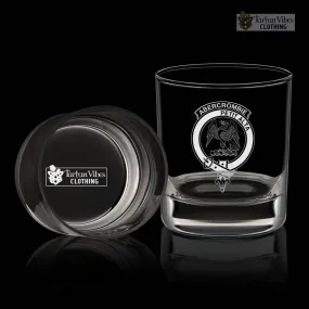 Abercrombie Family Crest Engraved Whiskey Glass