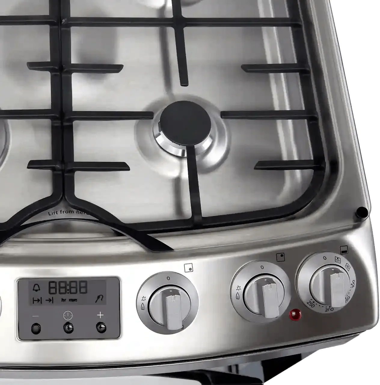 AEG CKB6540ACM Dual Fuel Cooker with Gas Hob- Stainless Steel