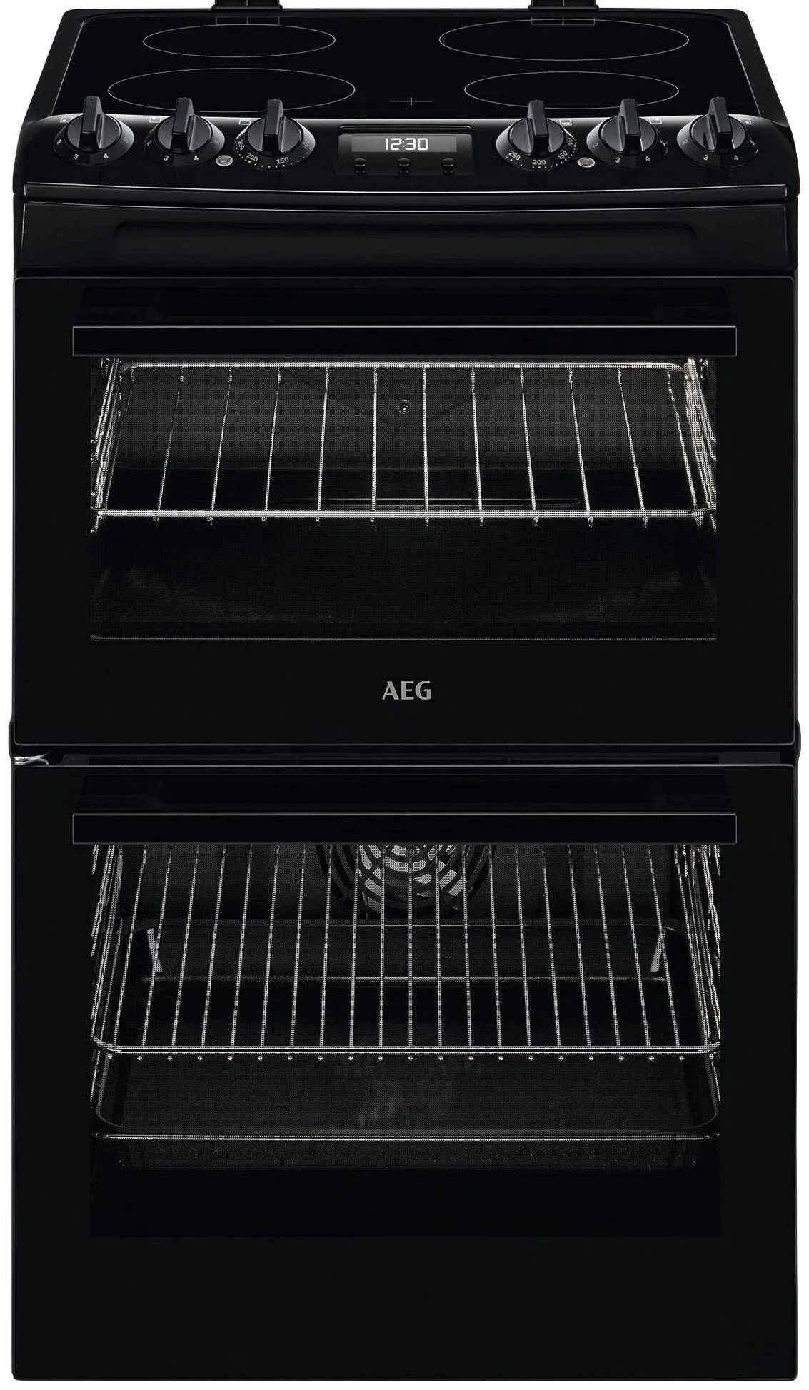 AEG SurroundCook CCX1530ACB 55cm Electric Cooker with Ceramic Hob - Black