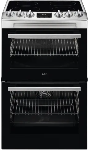 AEG SurroundCook CCX1530ACM 55cm Electric Cooker with Ceramic Hob - Stainless Steel