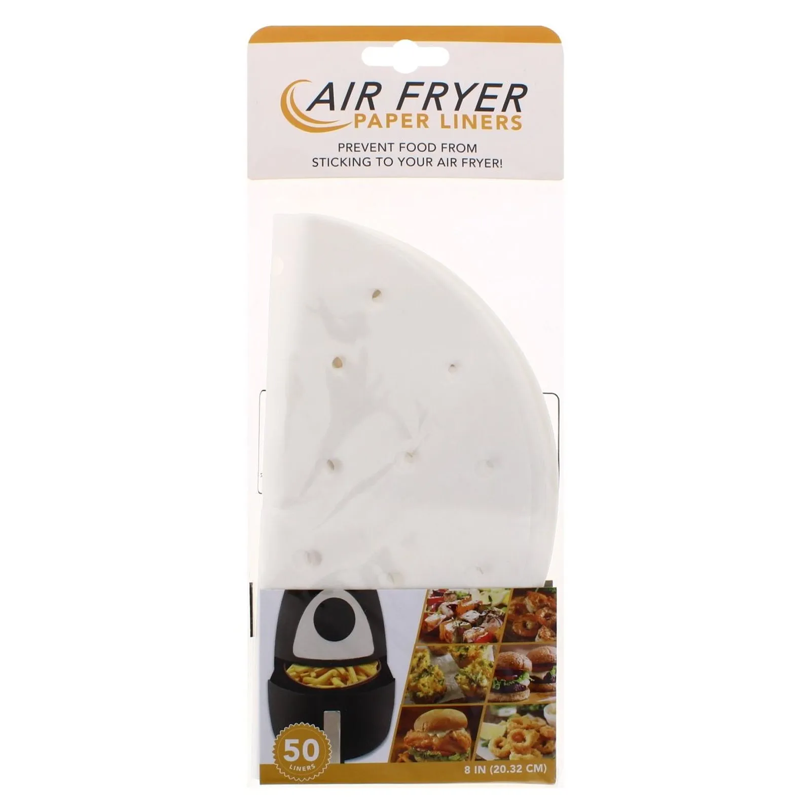 Air Fryer Paper Liners 8'' 50 Pack