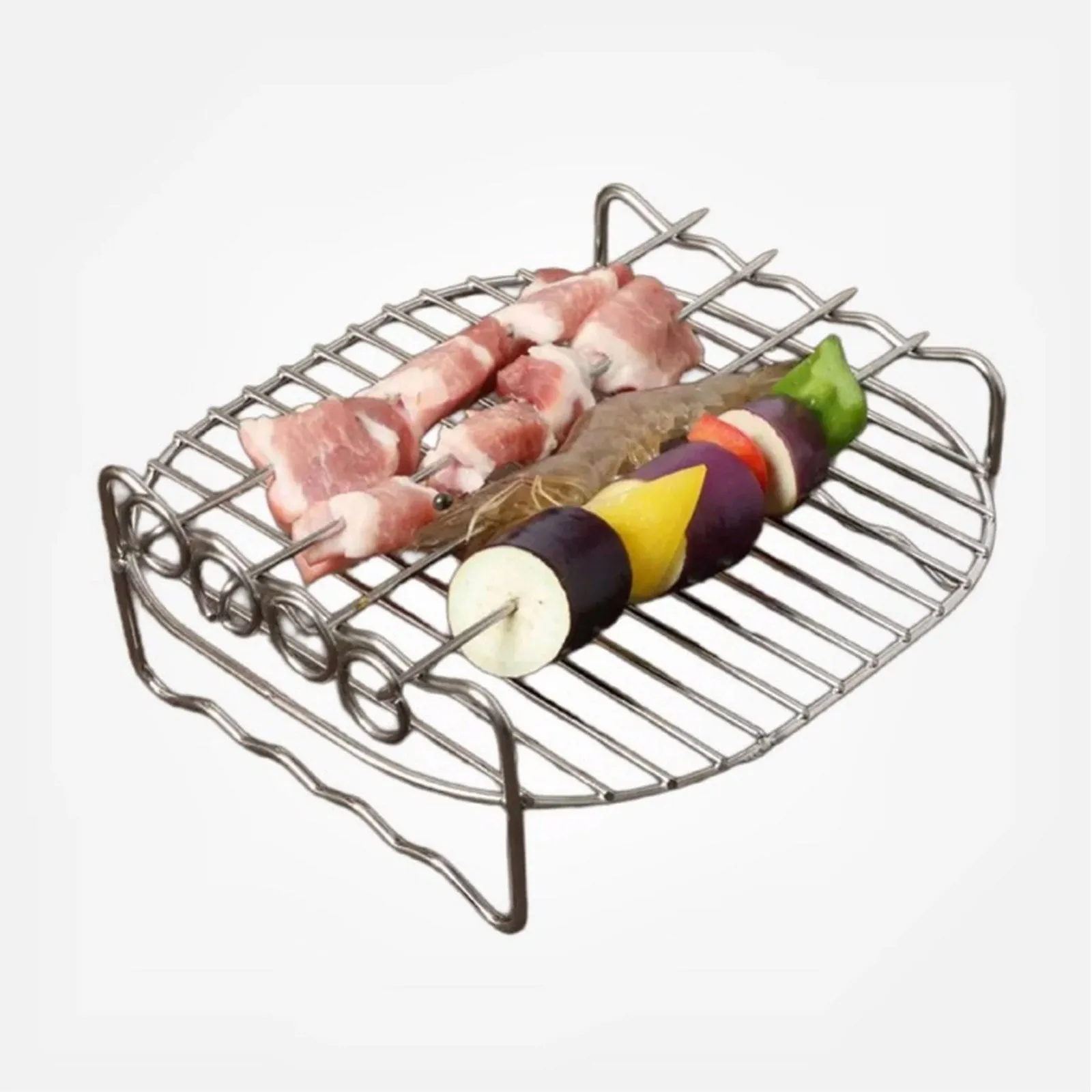 Air Fryer Rack With 4 Skewer 2 Sizes