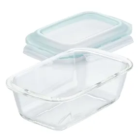 Airtight-Leakproof Borosilicate Glass Loaf Pan with Lid