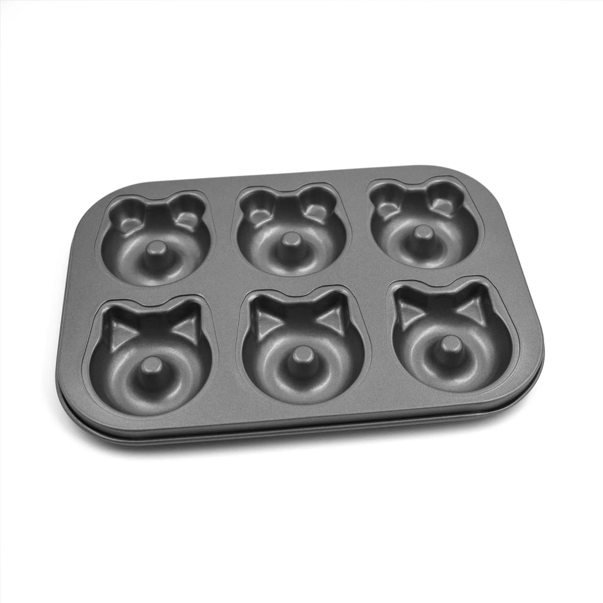 ALKO 6-cup non-stick Doughnut Animal Head Baking Tray