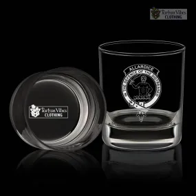 Allardice Family Crest Engraved Whiskey Glass