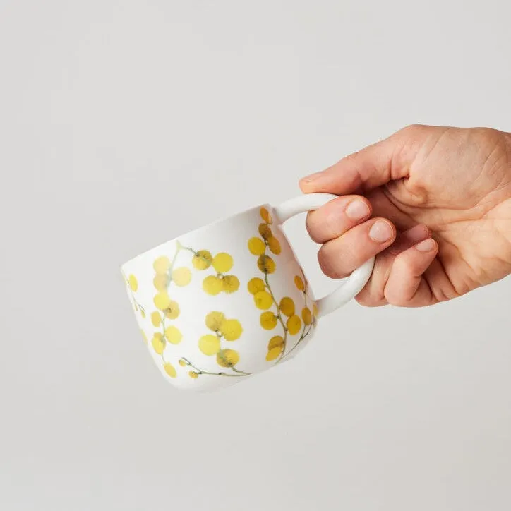 Angus & Celeste: Sunny Day Mugs Two Set Wattle Blossom