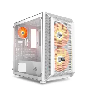 ANT ESPORTS 200 AIR MINI-TOWER M-ATX CABINET WHITE