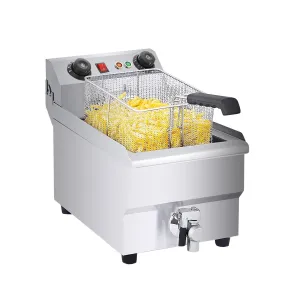 AP-399 Commercial Deep Fryer | 11.5 L | Electric Oil Fryer | Snack Machine with Removable Basket