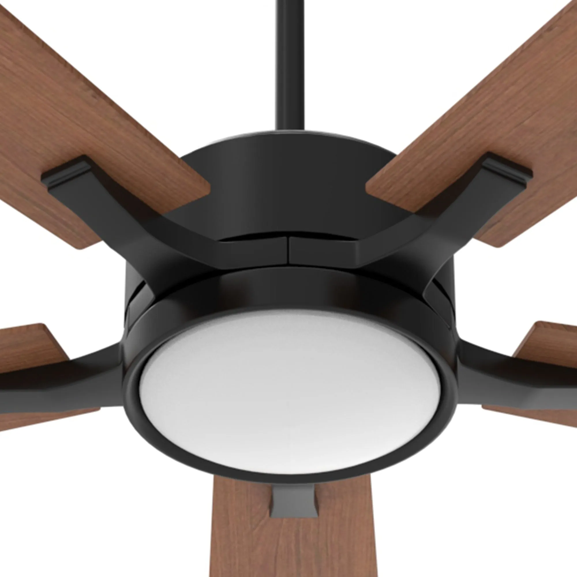 APPLETON 52 inch 5-Blade Smart Ceiling Fan with LED Light Kit & Remote Control- Black/Dark Wood