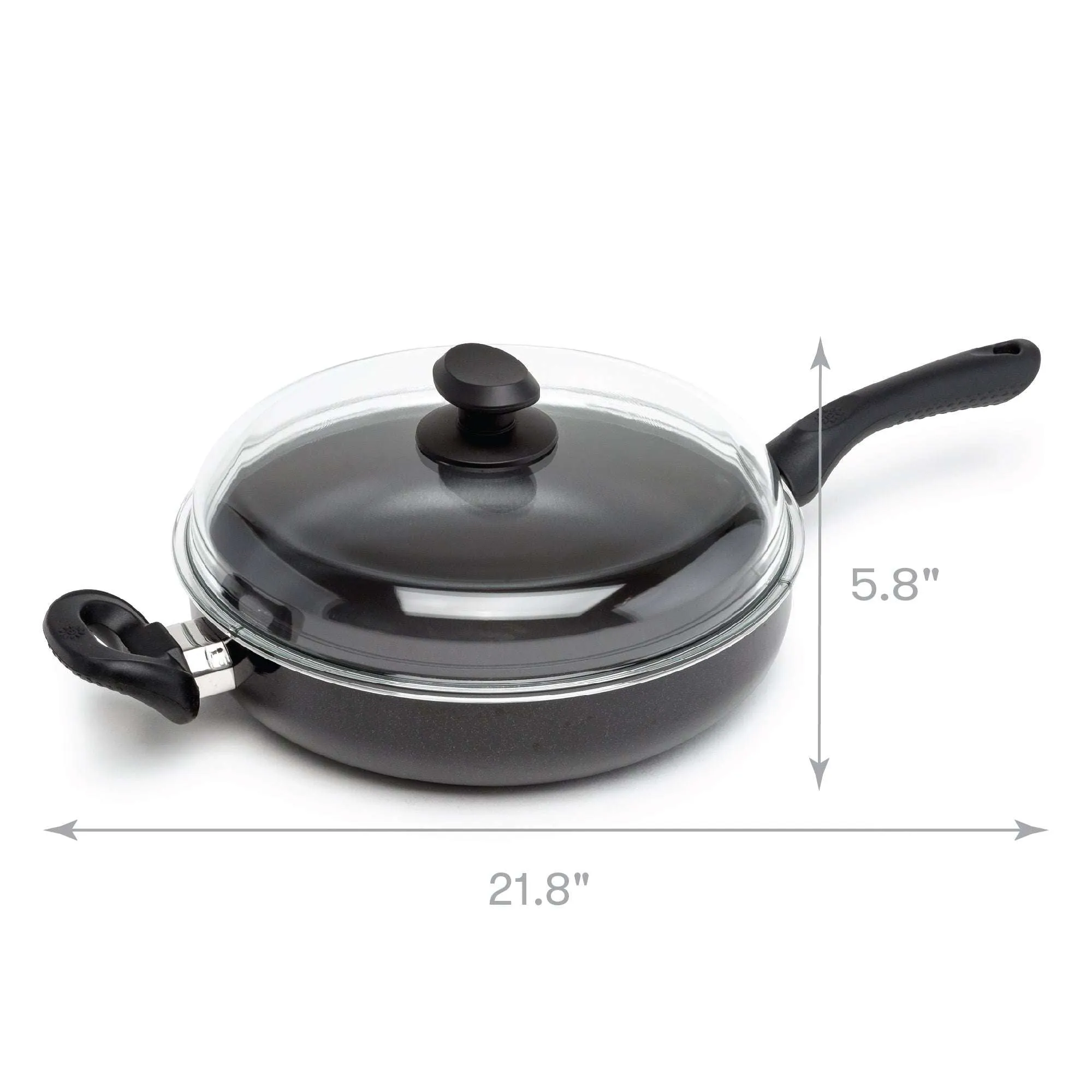 Artistry Non Stick Chicken Fryer With High Dome Glass Lid - Ecolution