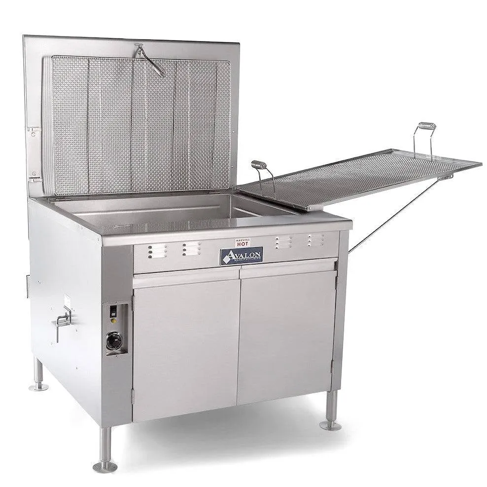 Avalon (ADF34-E) Donut Fryer 34" X 24" Electric (3 phase) left Side Drain Board with Submerge Screen