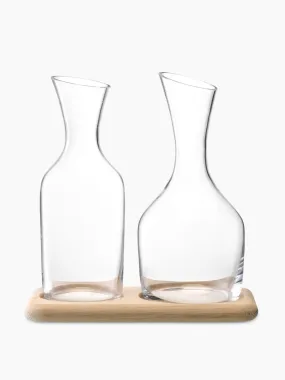 Bar collection water and wine carafe set