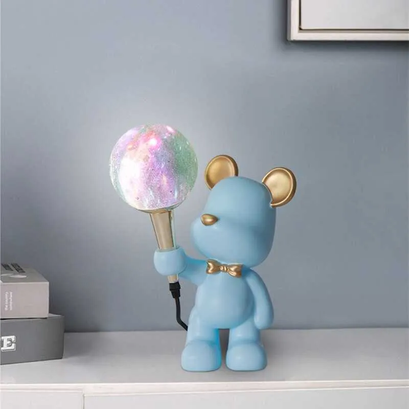 Bear Bedside Lamp for Kids Room