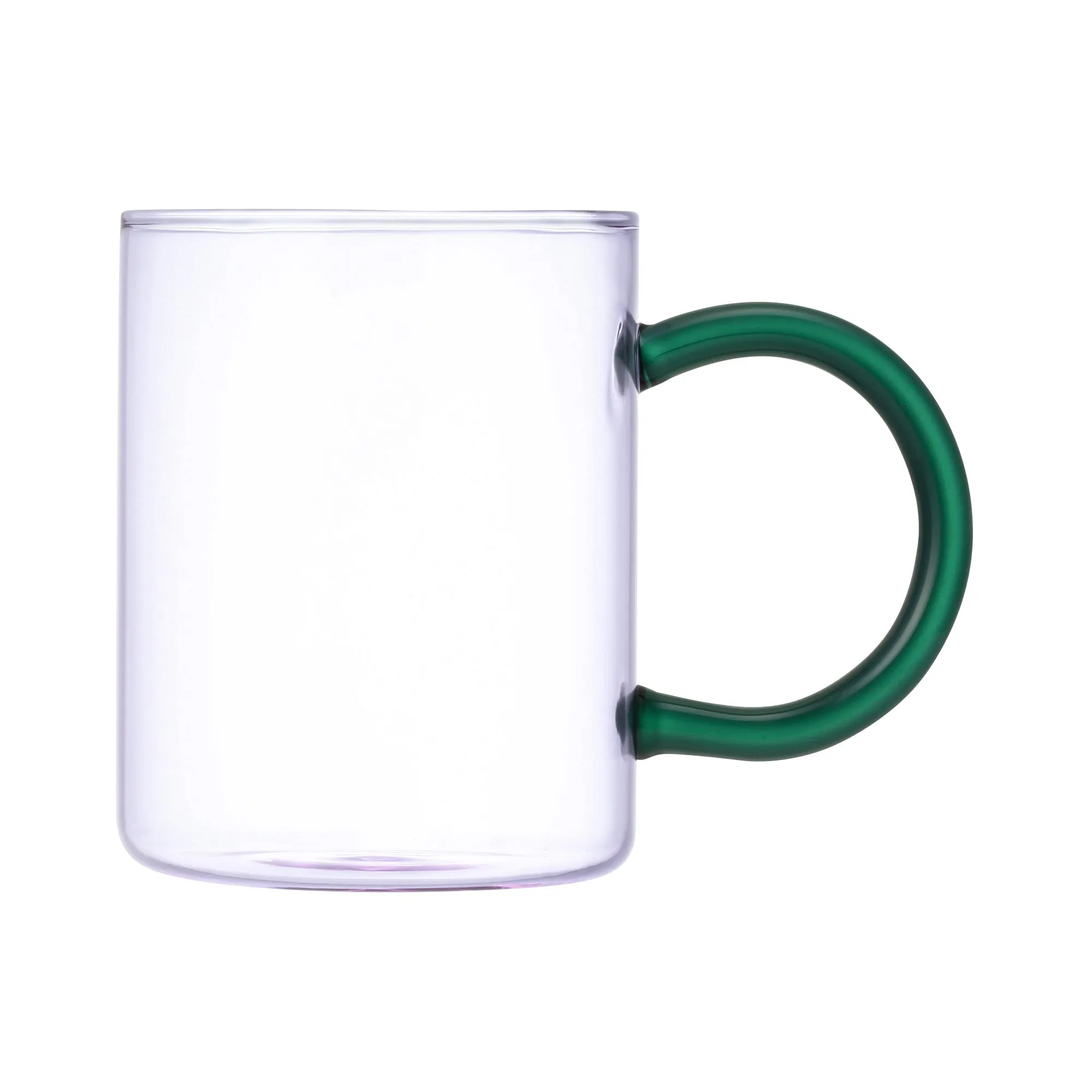 Bicolor Glass Mug Purple