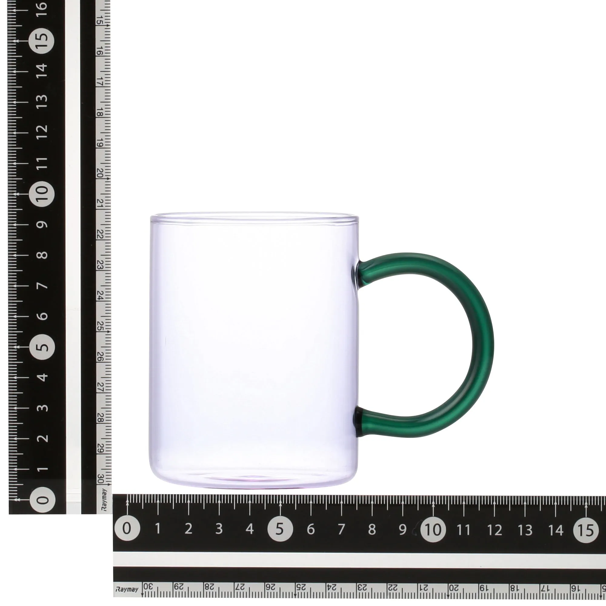 Bicolor Glass Mug Purple