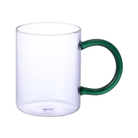 Bicolor Glass Mug Purple