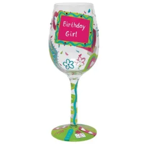 Birthday Girl, Too Wine Glass by Lolita®