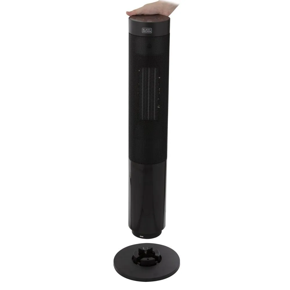 Black Decker 2KW Ceramic Tower Heater with Flame Effect