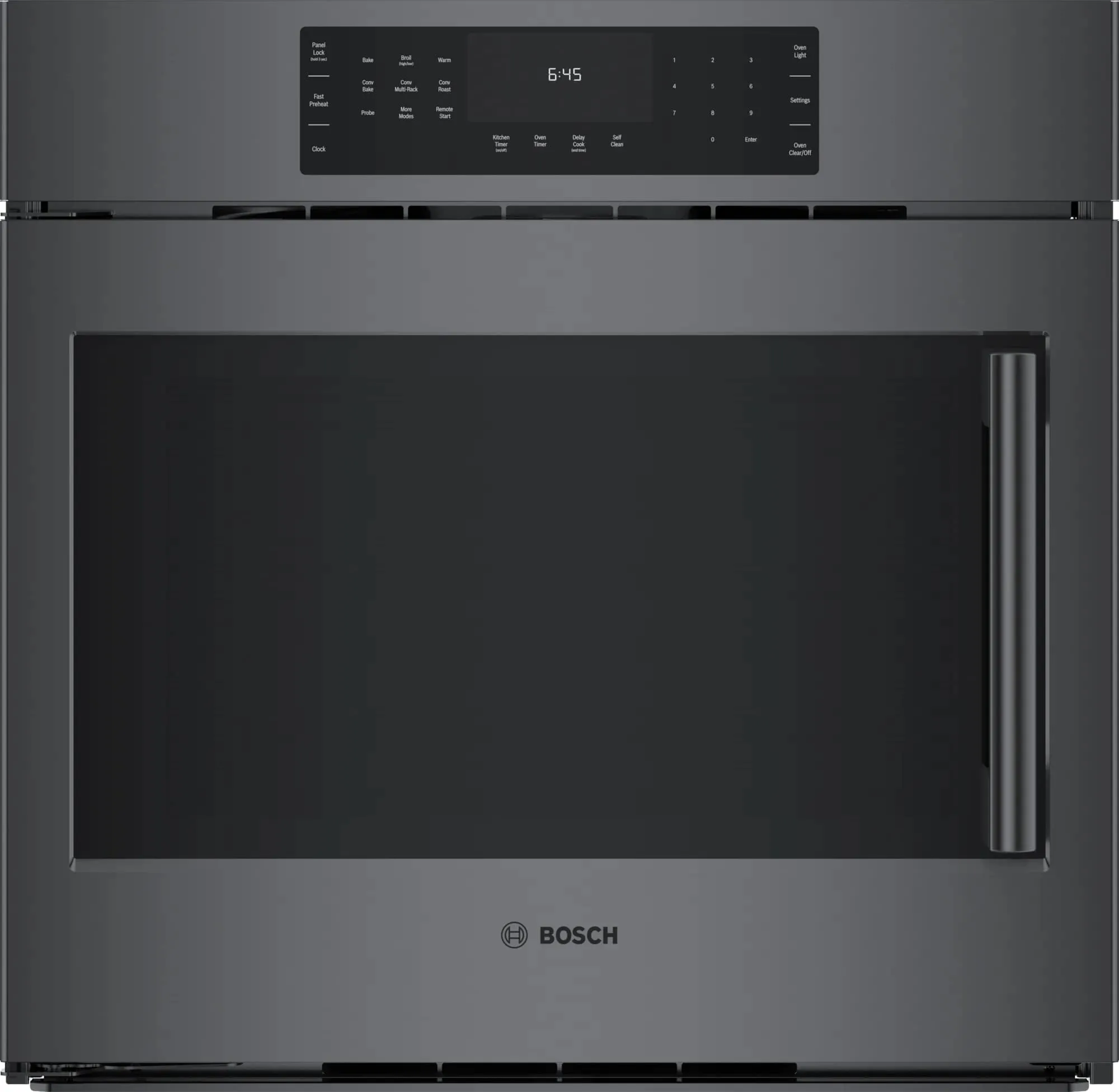 Bosch - 4.6 cu. ft Single Wall Oven in Black Stainless - HBL8444LUC