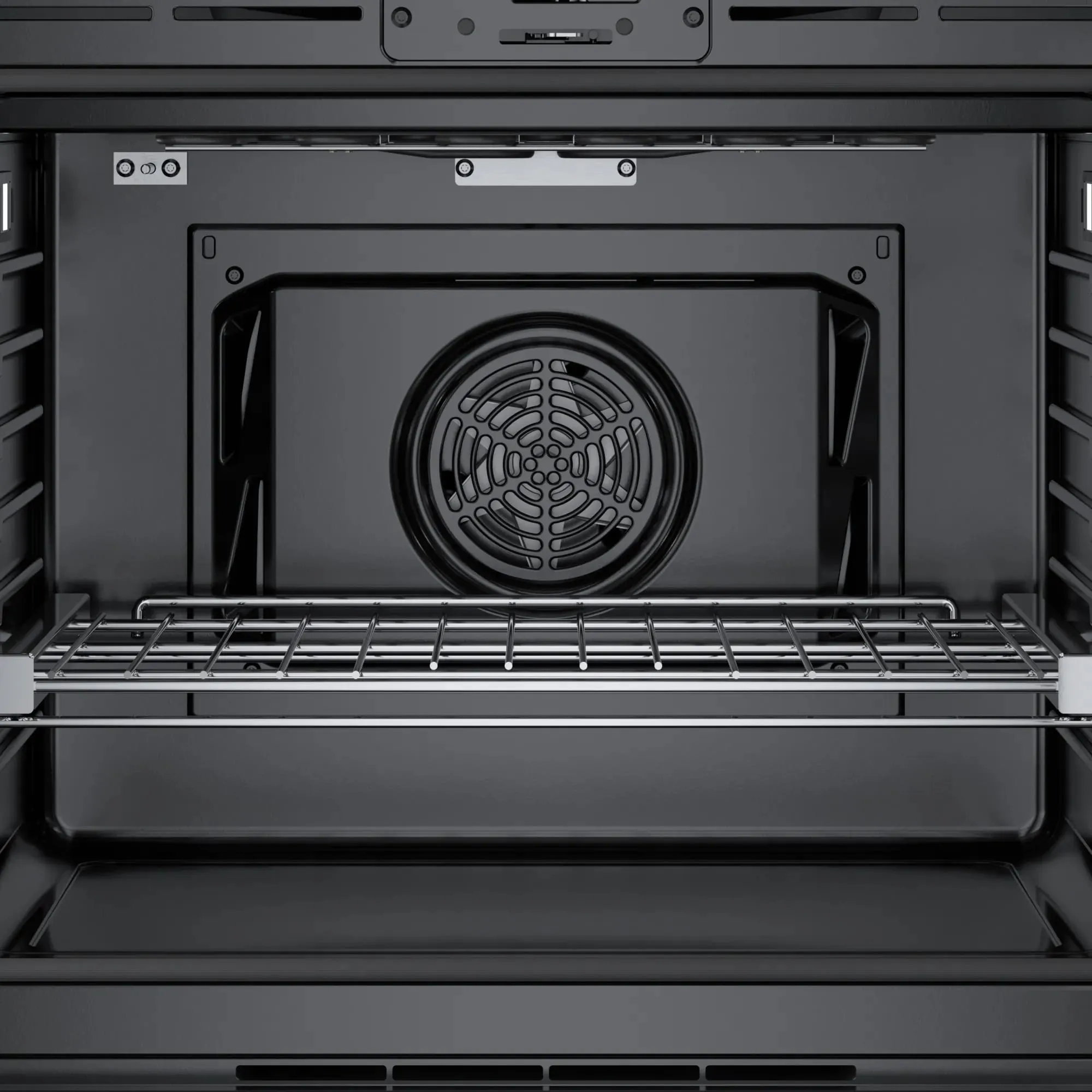 Bosch - 4.6 cu. ft Single Wall Oven in Black Stainless - HBL8444RUC