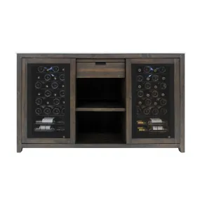 Brama by Vinotemp Wood Wine Credenza, in Brown Mahogany