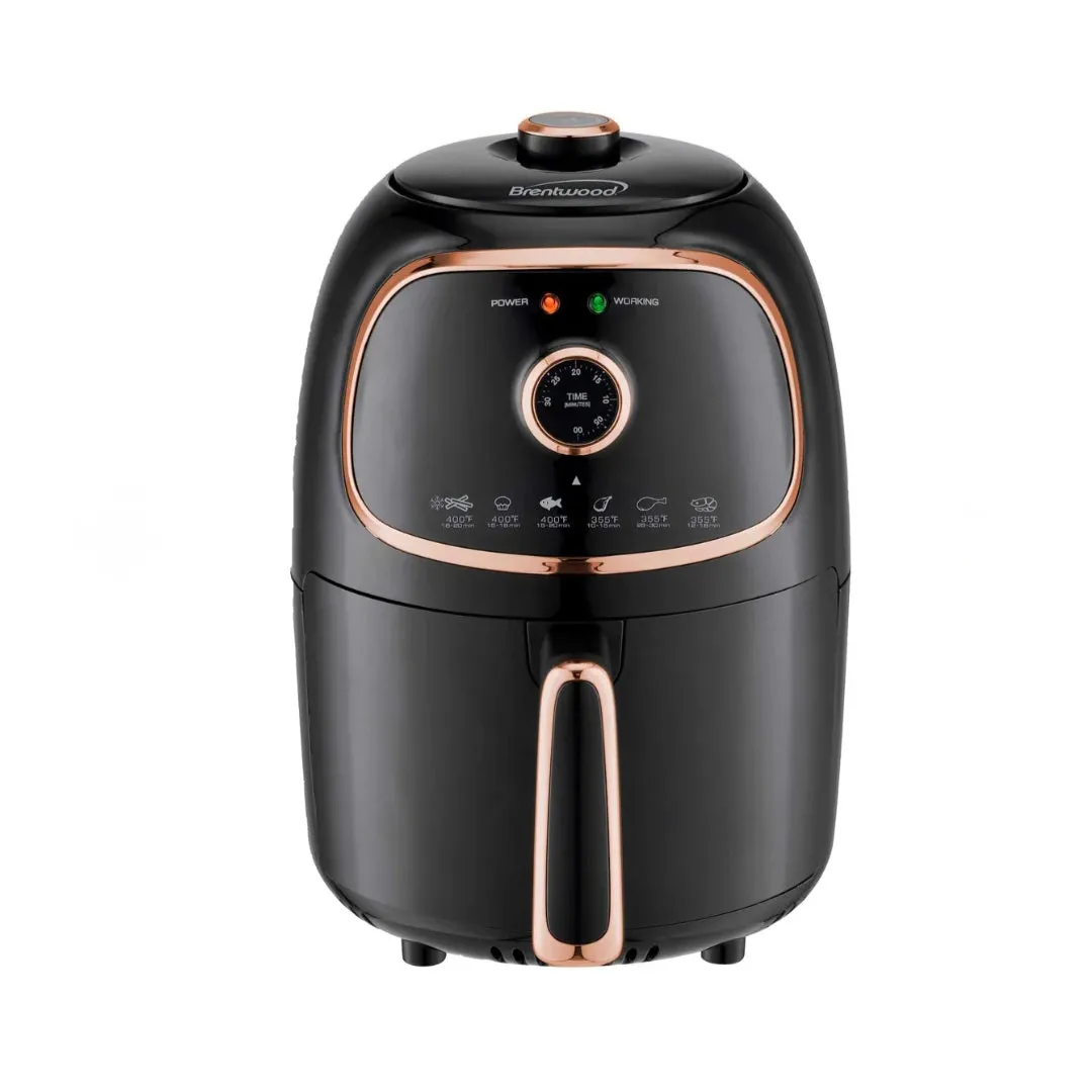 Brentwood Rapid Air Fryer Oven - Black and Copper