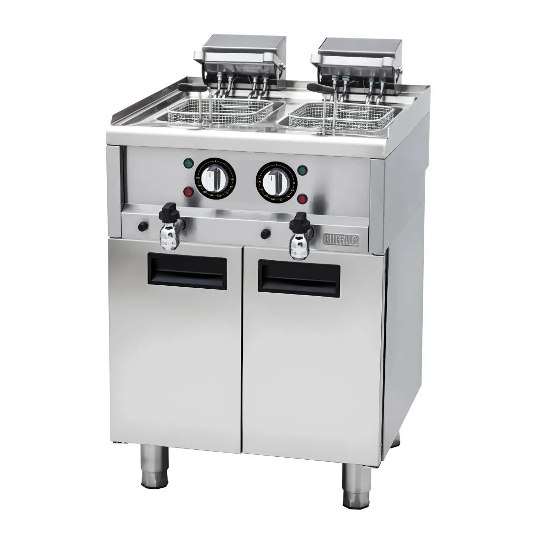 Buffalo 600 Series Freestanding Double Electric Fryer - 9Ltr   9Ltr