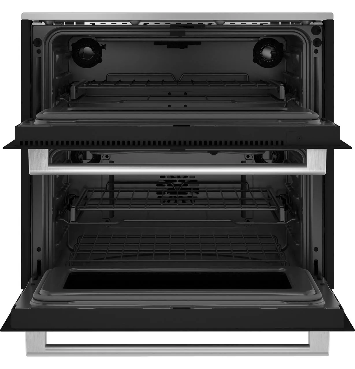 Cafe CTS92DM2NS5 Caf(eback)™ 30" Duo Smart Single Wall Oven in Platinum Glass