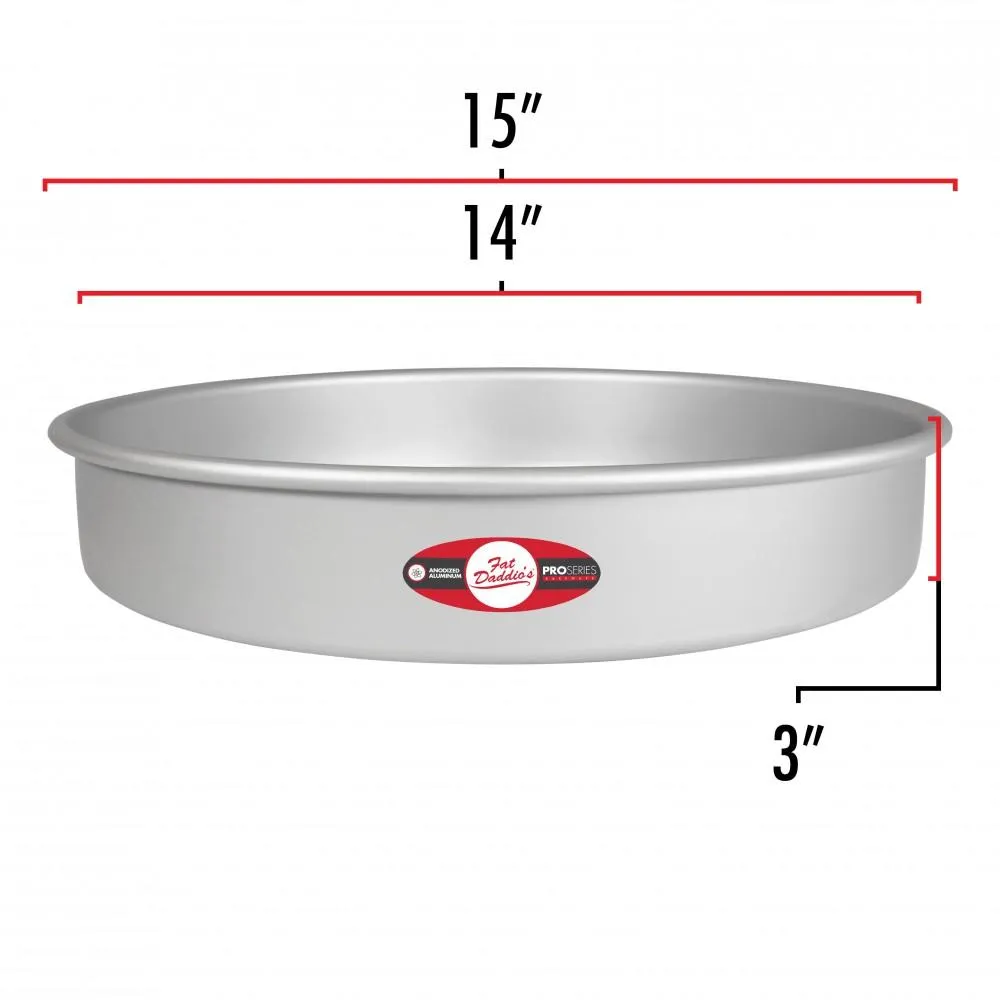 Cake Pan 14x3 Fixed Bottom