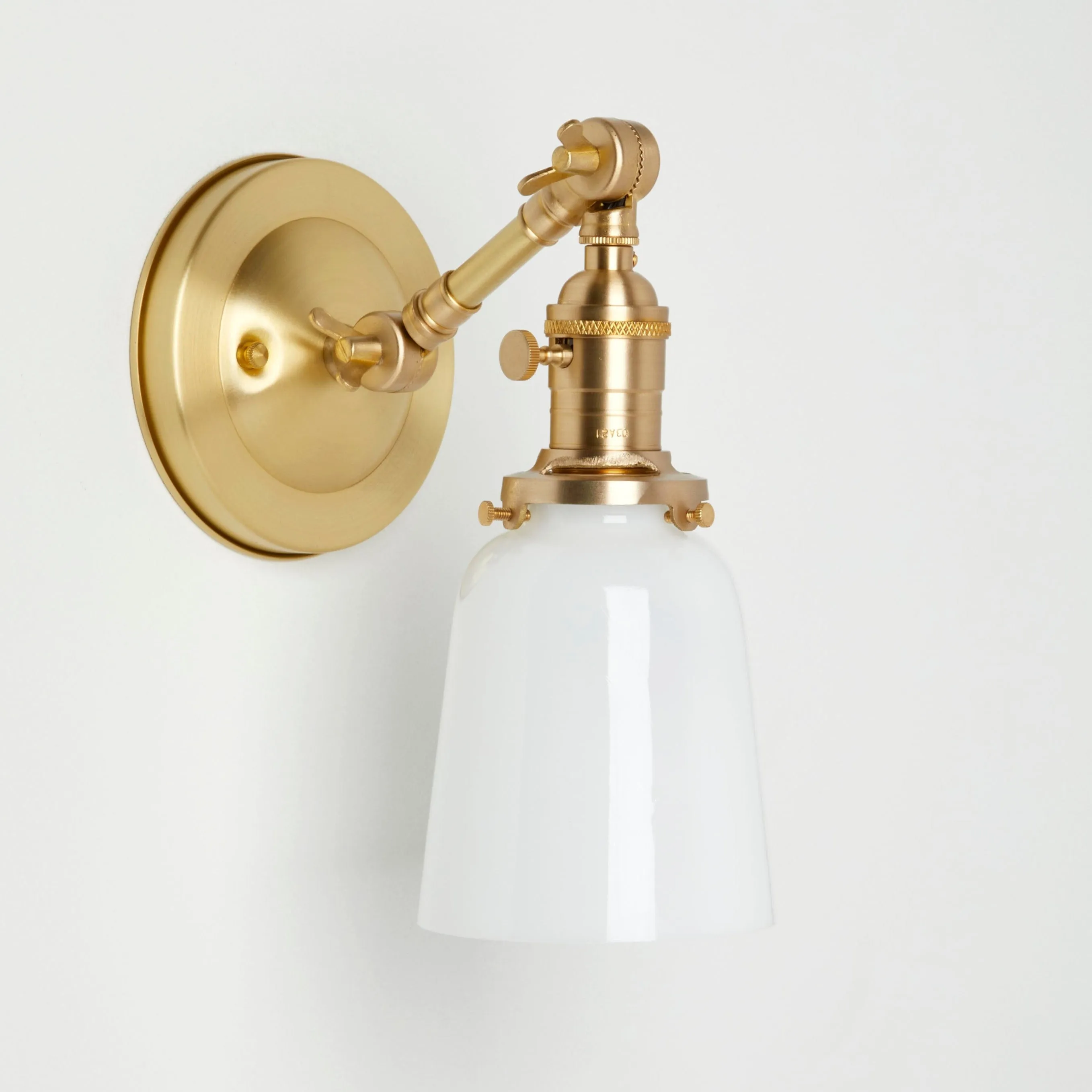 Chaika (Opal) | Small Adjustable Arm Sconce