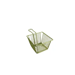 Chip Fryer Serving Basket Gold Colour XK1124